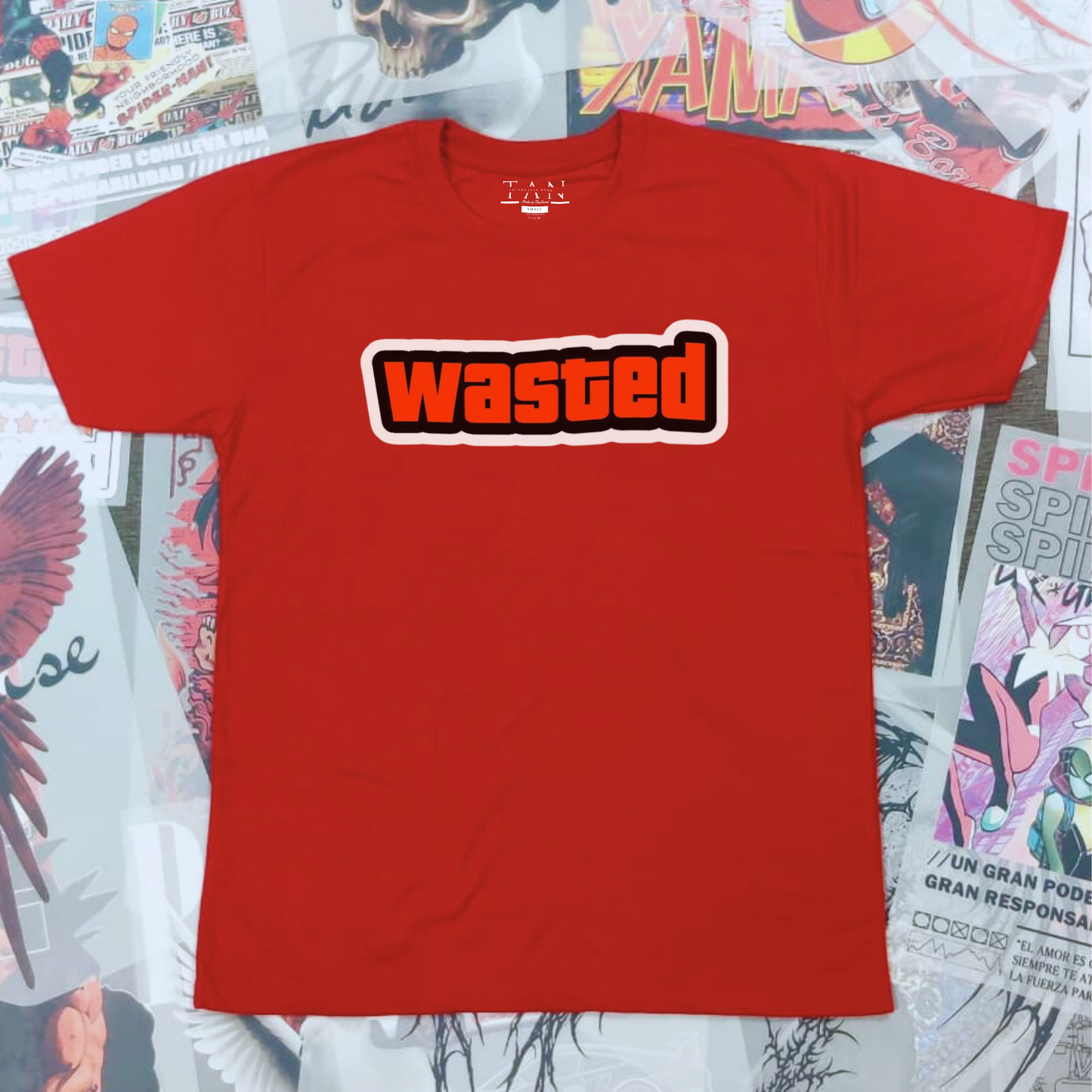 WASTED Graphic Cotton T-Shirt | Streetwear Regular Fit Tee for Men & Women