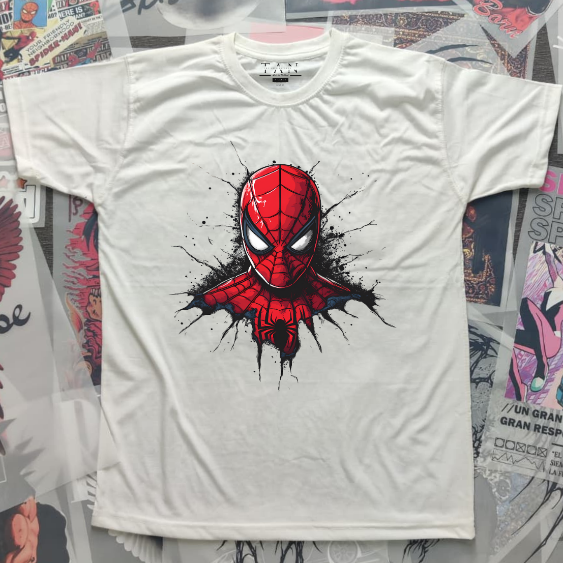 Spider Man Graphic T Shirt | Marvel Superhero Tee | Streetwear Anime Shirt | Unisex Cotton Tshirt Gift for Fans