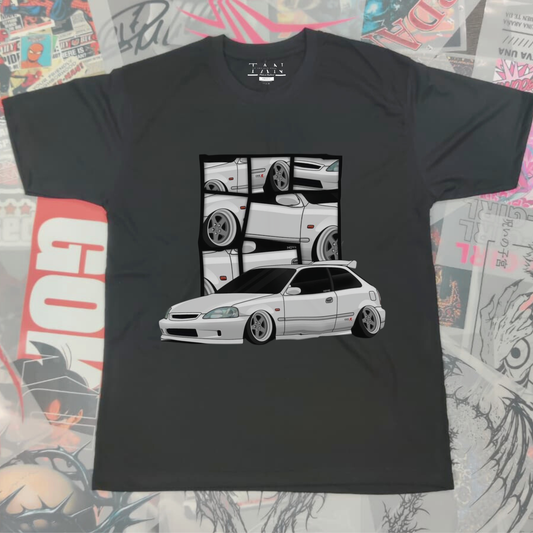 Honda Civic Graphic T-Shirt | JDM Car Lover Tee | Streetwear Auto Racing Shirt | Unisex Cotton Tee
